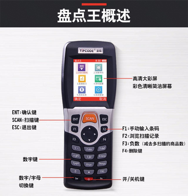 盘点王 顶码TP30高性能数据采集器